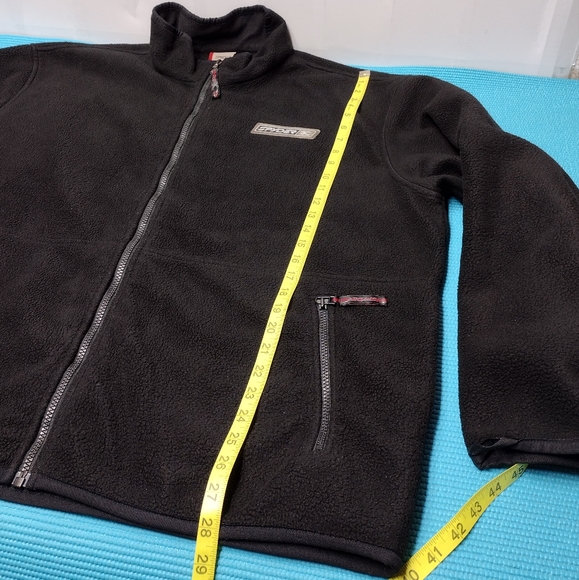 Spyder Men's Black Fleece Jacket Full Zip Embroidered Logo Size XXL - Picture 10 of 12
